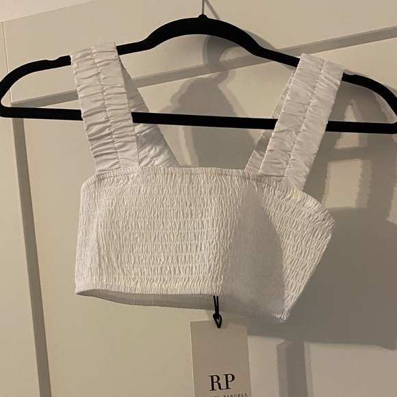Rachel Parcell Tops - Rachel Parcell Ivory Smocked Tank Top